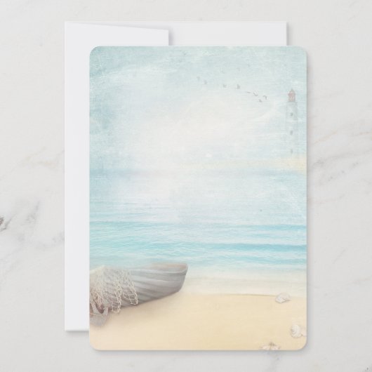 ビーチボートライトハウスバルーン,ワインの引退 招待状 (裏面)