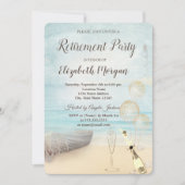 ビーチボートライトハウスバルーン，ワインの引退 招待状 (正面)