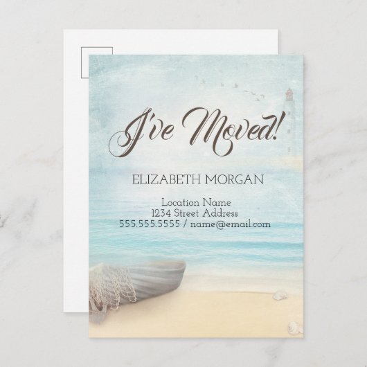 ビーチボートライトハウスムービング 案内ポストカード (正面/裏面)