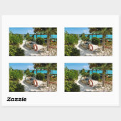 ビーチボートレック 長方形シール (シート)