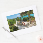 ビーチボートレック 長方形シール (封筒)