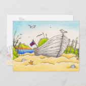 ビーチボート – はがき (正面/裏面)