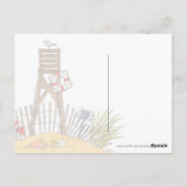 ビーチボート – はがき (裏面)