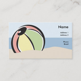 ビーチボールのプロフィールカード 名刺