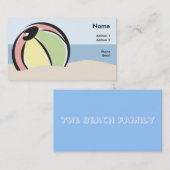 ビーチボールのプロフィールカード 名刺 (正面/裏面)