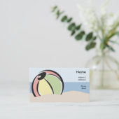 ビーチボールのプロフィールカード 名刺 (スタンド正面)