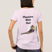ビーチボールを持つアザラシのニールTシャツ Tシャツ (裏面)