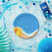 ビーチボールアットザビーチ ペーパープレート (パーティー)