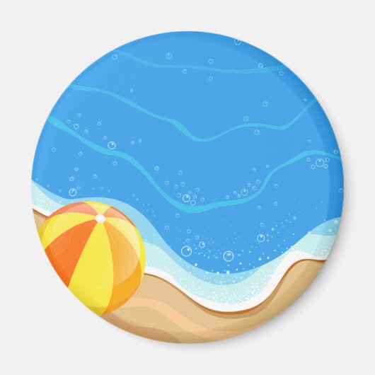 ビーチボールアットザビーチ マグネット (正面)