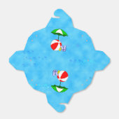 ビーチボールプールアンブレラパーティー特典ボックス フェイバーボックス (折り畳みなし)