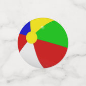 ビーチボールプールパーティーテーブル紙吹雪 コンフェッティ (スモール正面)