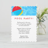 ビーチボールプールパーティー 招待状 (スタンド正面)