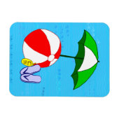 ビーチボールプール傘フレキシマグネット マグネット (横)