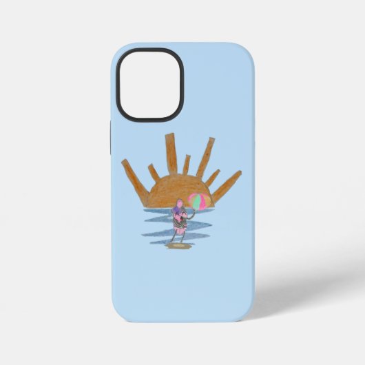 ビーチボールペンギン iPhoneケース (裏面)