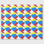 ビーチボール包み紙 ラッピングペーパー (フラット)