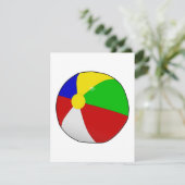 ビーチボール招待状 招待状 (スタンド正面)