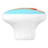 ビーチボール日ドッグベビーブルードレッサーノブ セラミックノブ (側面)