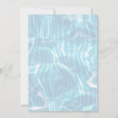 ビーチボール&ビーチサンダルプールバースデーパーティー 招待状 (裏面)