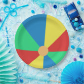 ビーチボール ペーパープレート (パーティー)