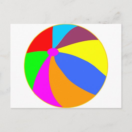 ビーチボール ポストカード (正面)