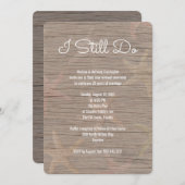 ビーチボー結婚ドウォーク誓の更新招待状 招待状 (正面/裏面)