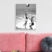 ビーチボー遊ルとカップルの キャンバスプリント (インサイチュ (リビング))