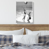 ビーチボー遊ルとカップルの キャンバスプリント (インサイチュ (寝室))