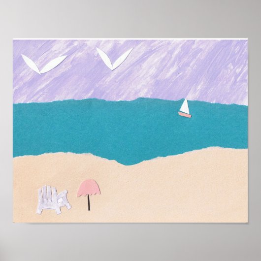 ビーチポスター ポスター (正面)