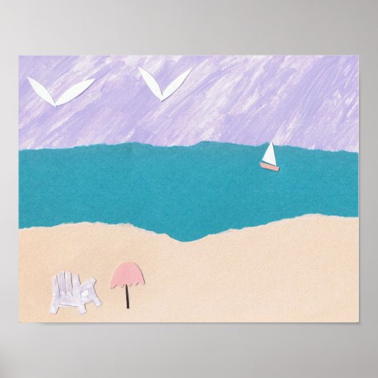 ビーチポスター ポスター (正面)