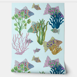 ビーチポップ・アートのアートフィッシュアンドシーアネモネス 壁紙