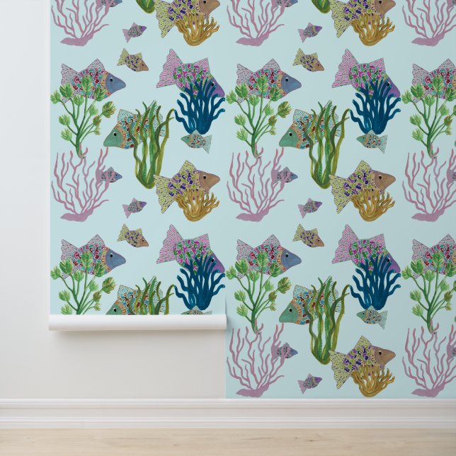 ビーチポップ・アートのアートフィッシュアンドシーアネモネス 壁紙 (アプリケーション)