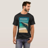 ビーチポートオーストラリア旅行アートヴィンテージ Tシャツ (正面フル)