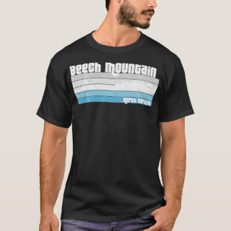 ビーチマウンテンノースオリナNCレトロスキーハイキング Tシャツ