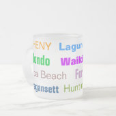 ビーチマグ（すりガラス） フロストグラスマグカップ (正面左)