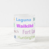 ビーチマグ（すりガラス） フロストグラスマグカップ (中央)