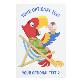 ビーチマコーカスタム文字とカラーメタルウォールアート メタルプリント