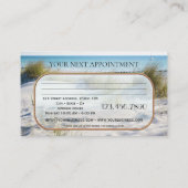 ビーチマッサージセラピストアポイントメント名刺 予約カード (裏面)