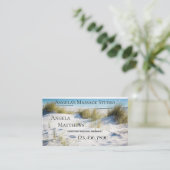 ビーチマッサージセラピストアポイントメント名刺 予約カード (スタンド正面)