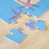 ビーチマーメイドシッティングサンダー_コーブ ジグソーパズル (側面)