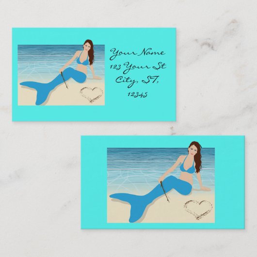 ビーチマーメイドバレンタインサンダーコーブ 名刺 (正面/裏面)