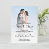 ビーチミスト結婚式招待状 招待状 (スタンド正面)