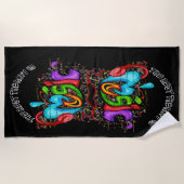 ビーチミュージックバケーション ビーチタオル (正面)