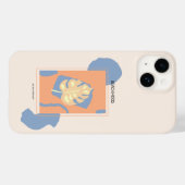 ビーチムード抽象芸術熱帯葉 Case-Mate iPhoneケース (裏面 (横))