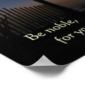 ビーチムーンサンライズ「Be Noble」ポスター ポスター (角)