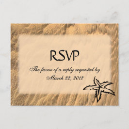 ビーチメニューRSVP インビテーションポストカード