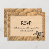 ビーチメニューRSVP インビテーションポストカード (正面/裏面)