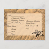 ビーチメニューRSVP インビテーションポストカード (裏面)