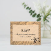 ビーチメニューRSVP インビテーションポストカード (スタンド正面)