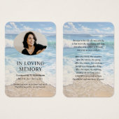 ビーチメモリアル祈りの言葉フォトカード (正面&裏面)