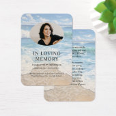 ビーチメモリアル祈りの言葉フォトカード (デスク)